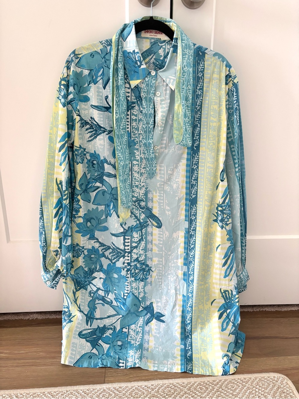 Emporio Sirenuse Belted Shirt Dress